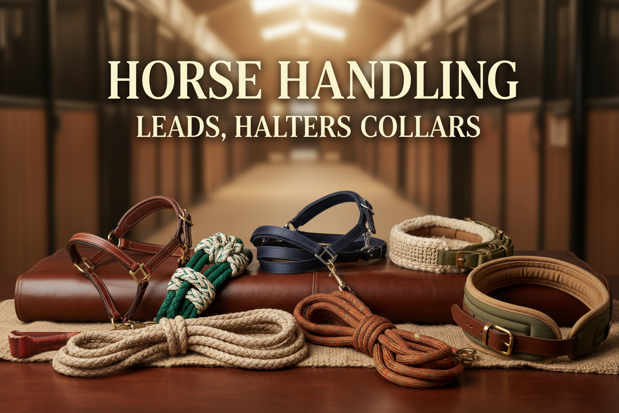 Horse Handling- Leads, Halters, Collars