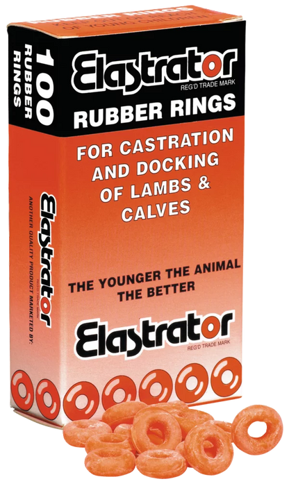 Elastrator rubber rings (100 pieces)