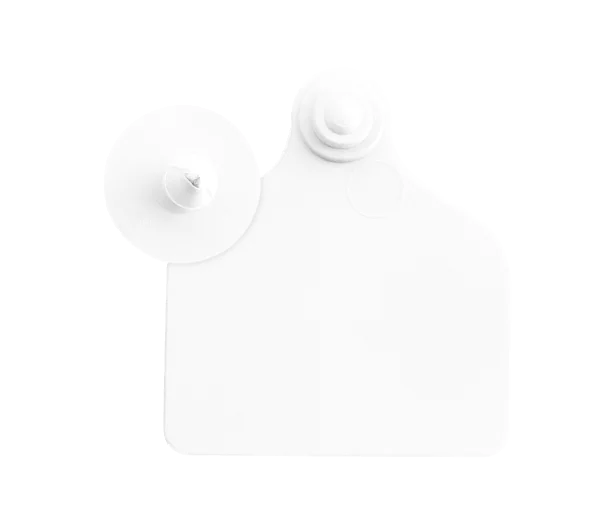 Ear tag Maxi + push button (71 mm x 63 mm) | 20 pieces | white