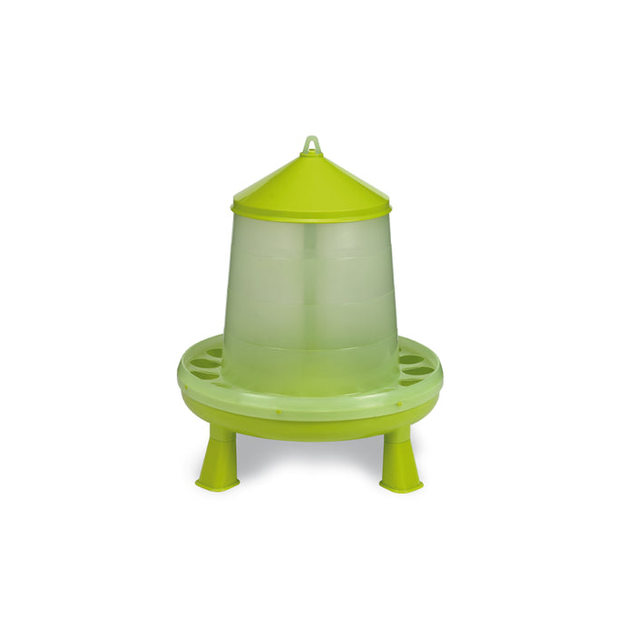 PLASTIC POULTRY FEEDER. WITH LEGS