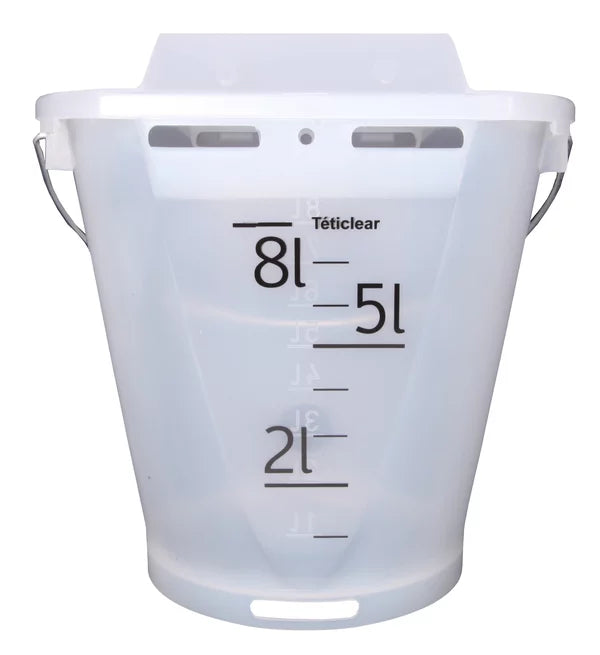 Transparent Calf Feeder Bucket 8L