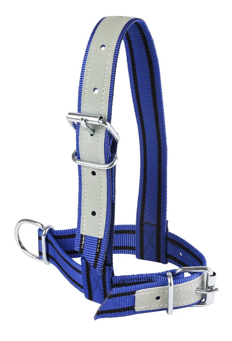 KAMER nylon calf halter | leather reinforced | blue