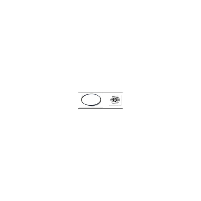 Main cable 3mm, galvanised steel wire rope - 2012
