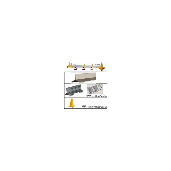 Yellow hanger for aluminium profile - 2016-01