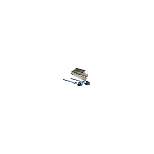 Double boot stainless steel with shaft - Ø 75 - 3061