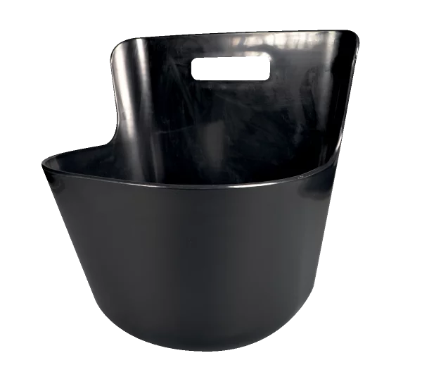 hoirzont universal feeding trough | with handle |black| (13 L)