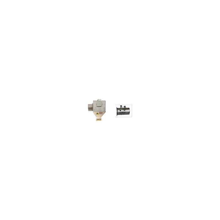 Control unit Ø 125 INOX transparent outlet 100mm - 3210