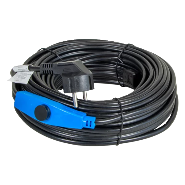 Frost protection heating cable with thermostat (230 V) | 24 m