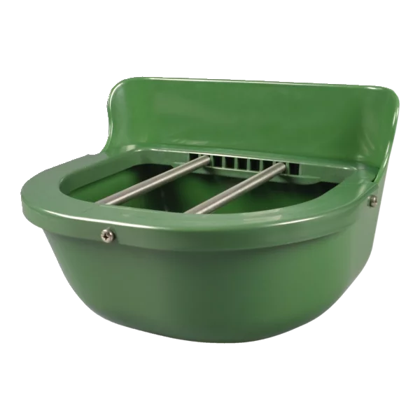 Polypropylene foal feeding trough | with grids | green | (8.5 L)