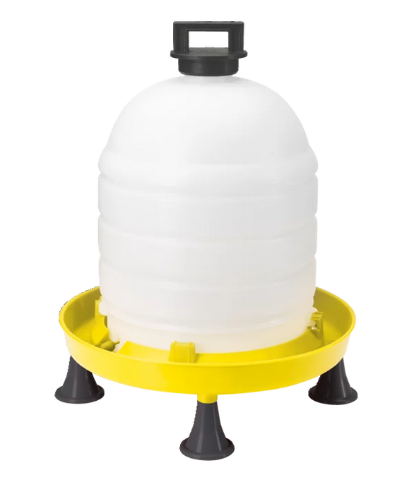 Plastic drinker for chickens with stand (15 L)