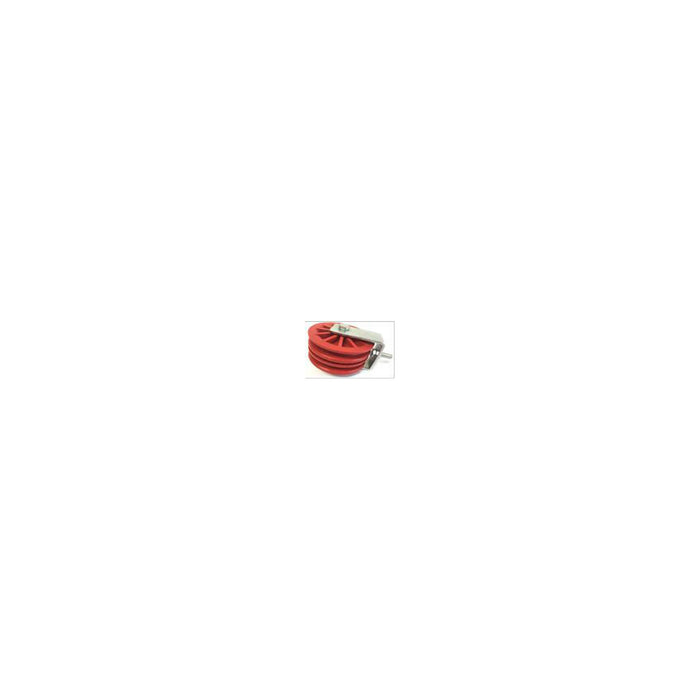A double pulley 90mm nylon with screw fixing - 5134