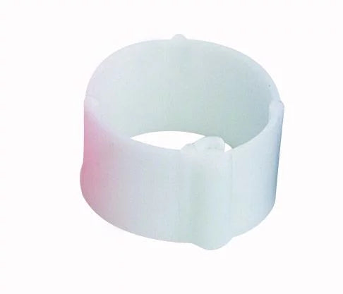 Plastic poultry clip ring (25 pieces) | √∏ 12 mm | white