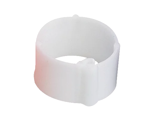 Plastic poultry clip ring (100 pieces) | √∏ 20 mm | white