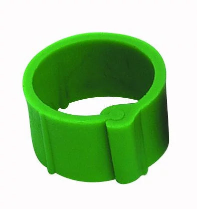 Plastic poultry clip ring (25 pieces) | ø 8 mm | green