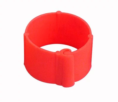 Plastic poultry clip ring (25 pieces) | √∏ 12 mm | orange
