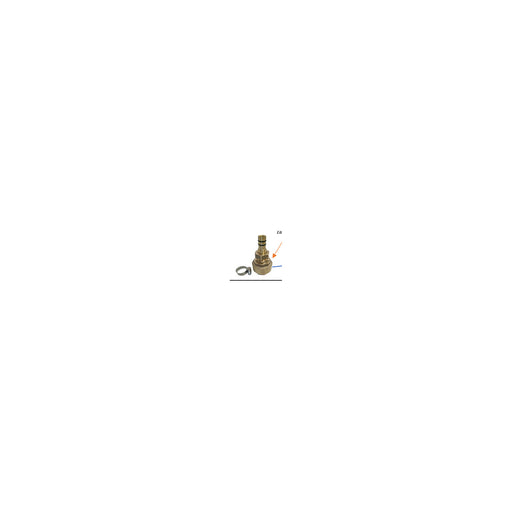 Brass adapter for spiral hose for end line - 5717