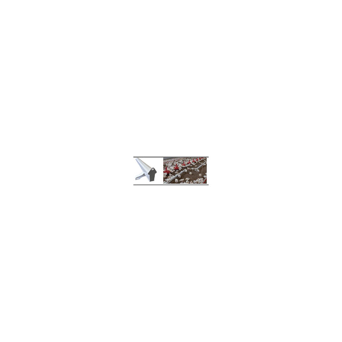 Broiler perch systems 3m length for floor housing - 9000