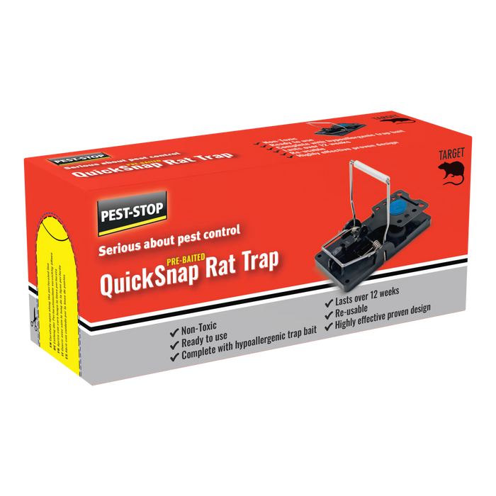 Pre-Baited Ready to use Quick-Snap Rat Trap