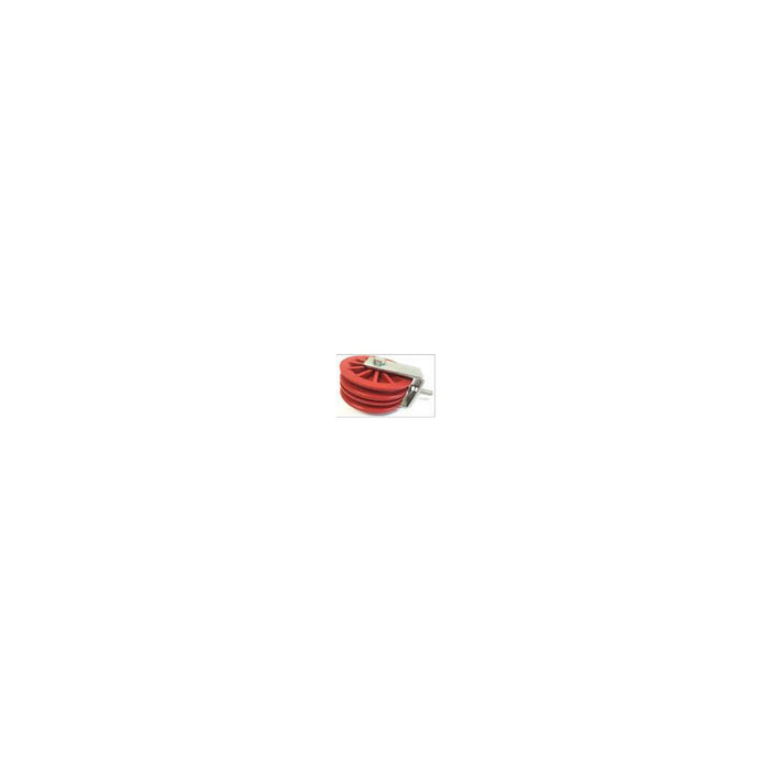 A double pulley 90mm nylon with screw fixing - Ballyholland Poultry