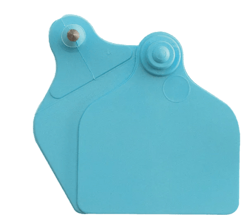 Ear tag Maxi + Maxi (71 mm x 63 mm) | 20 pieces | blue - Ballyholland Poultry