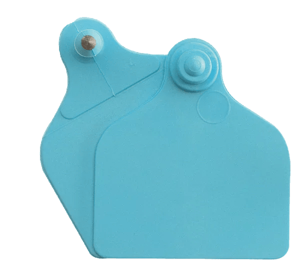 Ear tag Maxi + Maxi (71 mm x 63 mm) | 20 pieces | blue - Ballyholland Poultry