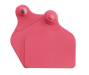 Ear tag Maxi + Maxi (71 mm x 63 mm) | 20 pieces | red - Ballyholland Poultry
