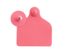 Ear tag Maxi + push button (71 mm x 63 mm) | 20 pieces | red - Ballyholland Poultry