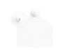 Ear tag Maxi + push button (71 mm x 63 mm) | 20 pieces | white - Ballyholland Poultry