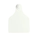 Ear tag Super Maxi + push button (99 mm x 74 mm) | 20 pieces | white - Ballyholland Poultry