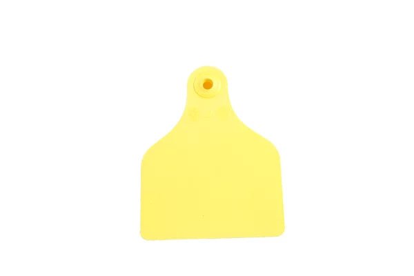 Ear tag Super Maxi + push button (99 mm x 74 mm) | 20 pieces | yellow - Ballyholland Poultry