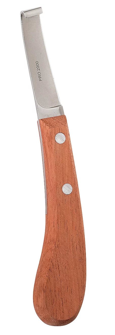EXTRA professional wooden hoof knife | blade length 65 mm | blade left | wide - Ballyholland Poultry