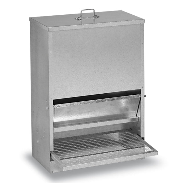 GALVANISED TREADLE FEEDER - Ballyholland Poultry