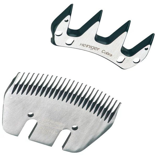 Heiniger shear blade set COBRA | 25 / 4 teeth - Ballyholland Poultry