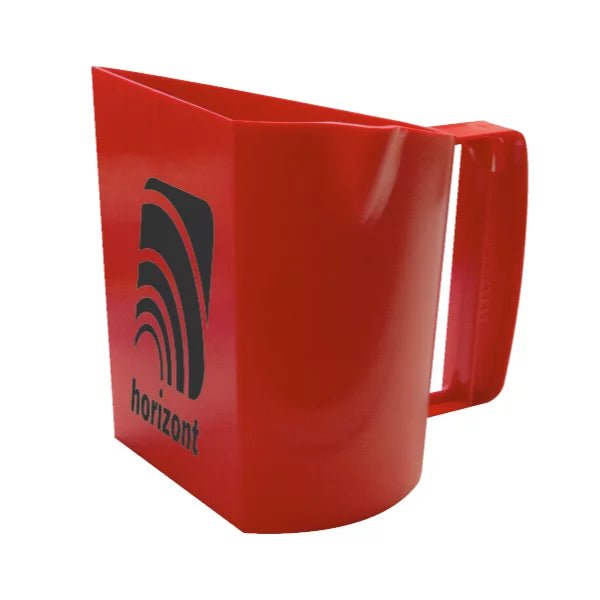 horizont Plastic feeding cup | with scale | red | (1,5 L) - Ballyholland Poultry