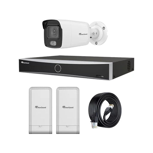 horizont Surveillance Camera Set | 1 Vision Colour Camera | 2 Wireless Bridges | NVR Video Recorder - Ballyholland Poultry