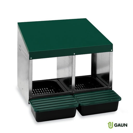 LAYING NEST 2 COMPARTMENTS PLASTIC FLOOR - Ballyholland Poultry