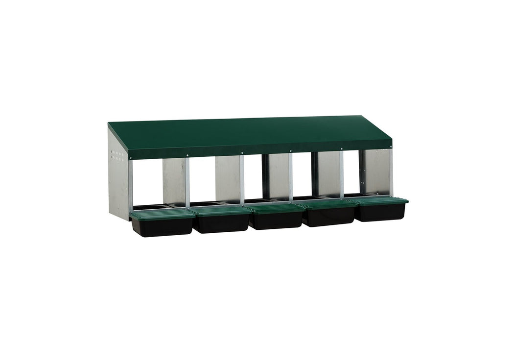 LAYING NEST 5 COMPARTMENTS PLASTIC FLOOR - Ballyholland Poultry
