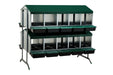 LAYING NEST PLASTIC FLOOR BATTERY - 20 COMPART. - Ballyholland Poultry