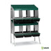 LAYING NEST PLASTIC FLOOR BATTERY - 6 COMPART. - Ballyholland Poultry