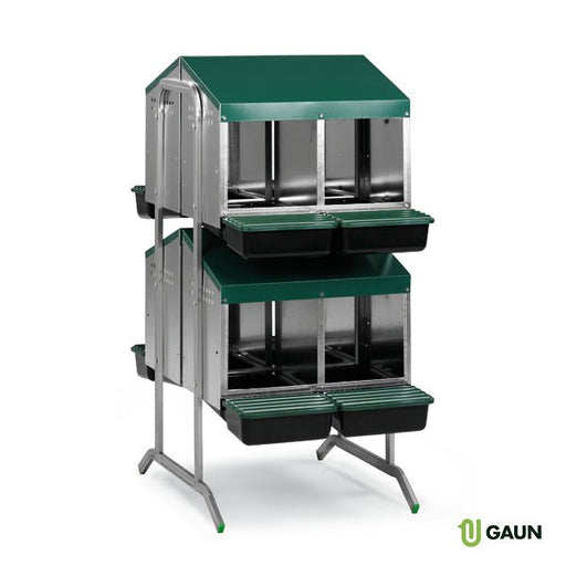 LAYING NEST PLASTIC FLOOR BATTERY - 8 COMPART. - Ballyholland Poultry