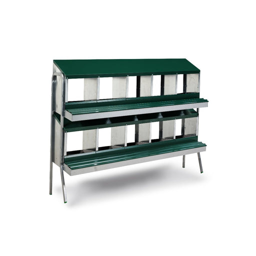 LAYING NEST WITH BASKETS BATTERY - 10 COMPART. - Ballyholland Poultry