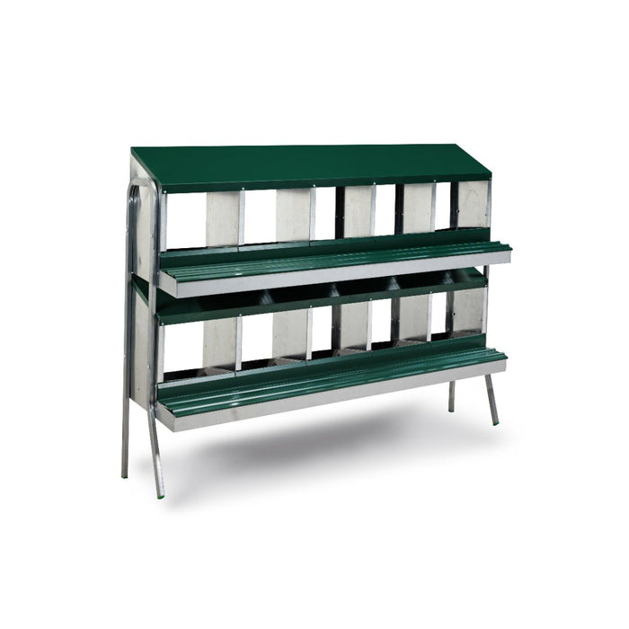 LAYING NEST WITH BASKETS BATTERY - 10 COMPART. - Ballyholland Poultry