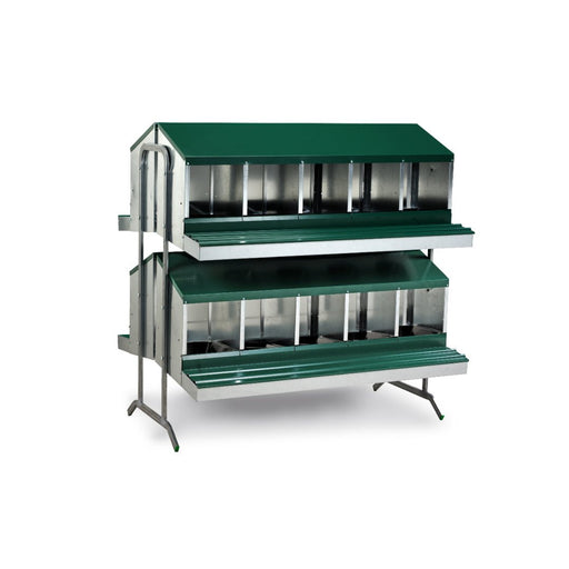 LAYING NEST WITH BASKETS BATTERY - 20 COMPART. - Ballyholland Poultry