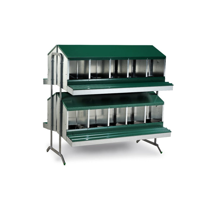 LAYING NEST WITH BASKETS BATTERY - 20 COMPART. - Ballyholland Poultry