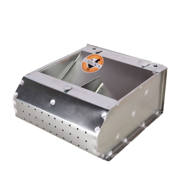 Metal feeder for rabbits and Poultry| 2 compartments - Ballyholland Poultry