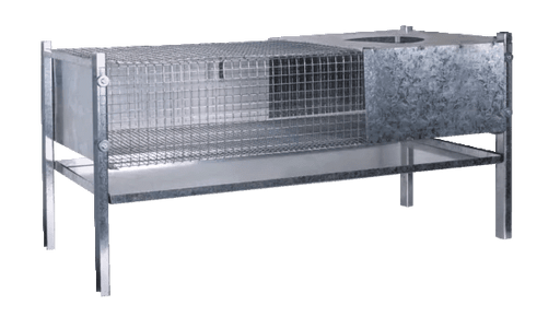 Metal rearing box for chicks and quails (100 cm x 60 cm x 50 cm) - Ballyholland Poultry