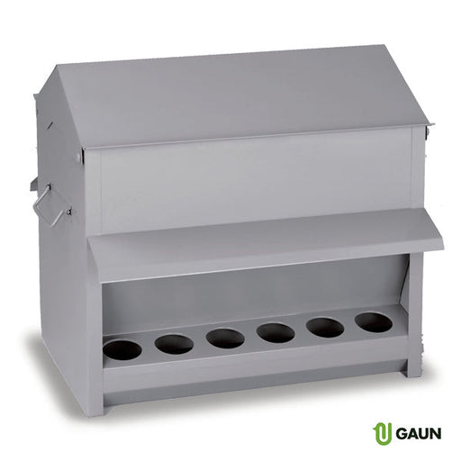 OUTDOOR GALVANISED FEEDER 18 KGS. - Ballyholland Poultry