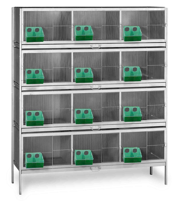 PIGEON CAGE 12 COMPARMENTS - Ballyholland Poultry