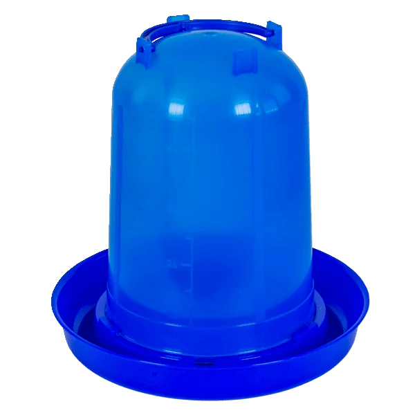 Plastic drinker for chickens (5 L) | blue - Ballyholland Poultry