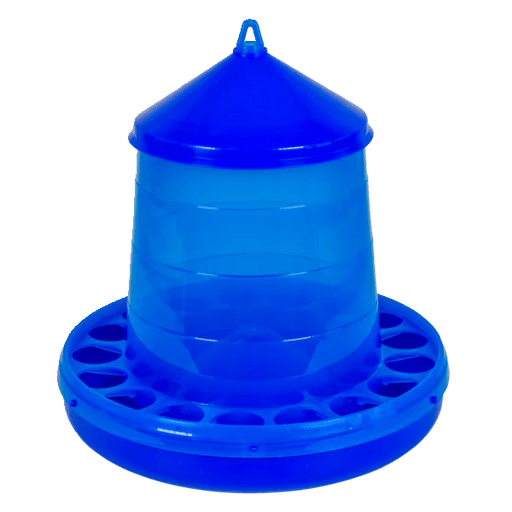 Plastic feeder for chickens (4 kg) | blue - Ballyholland Poultry